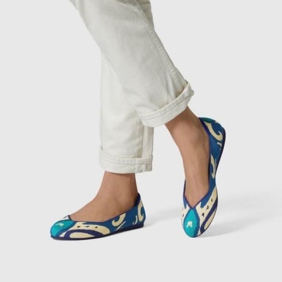 Rothy’s The Flats Moroccan Blue Limited Edition Women’s Size 10 - Picture 1 of 9